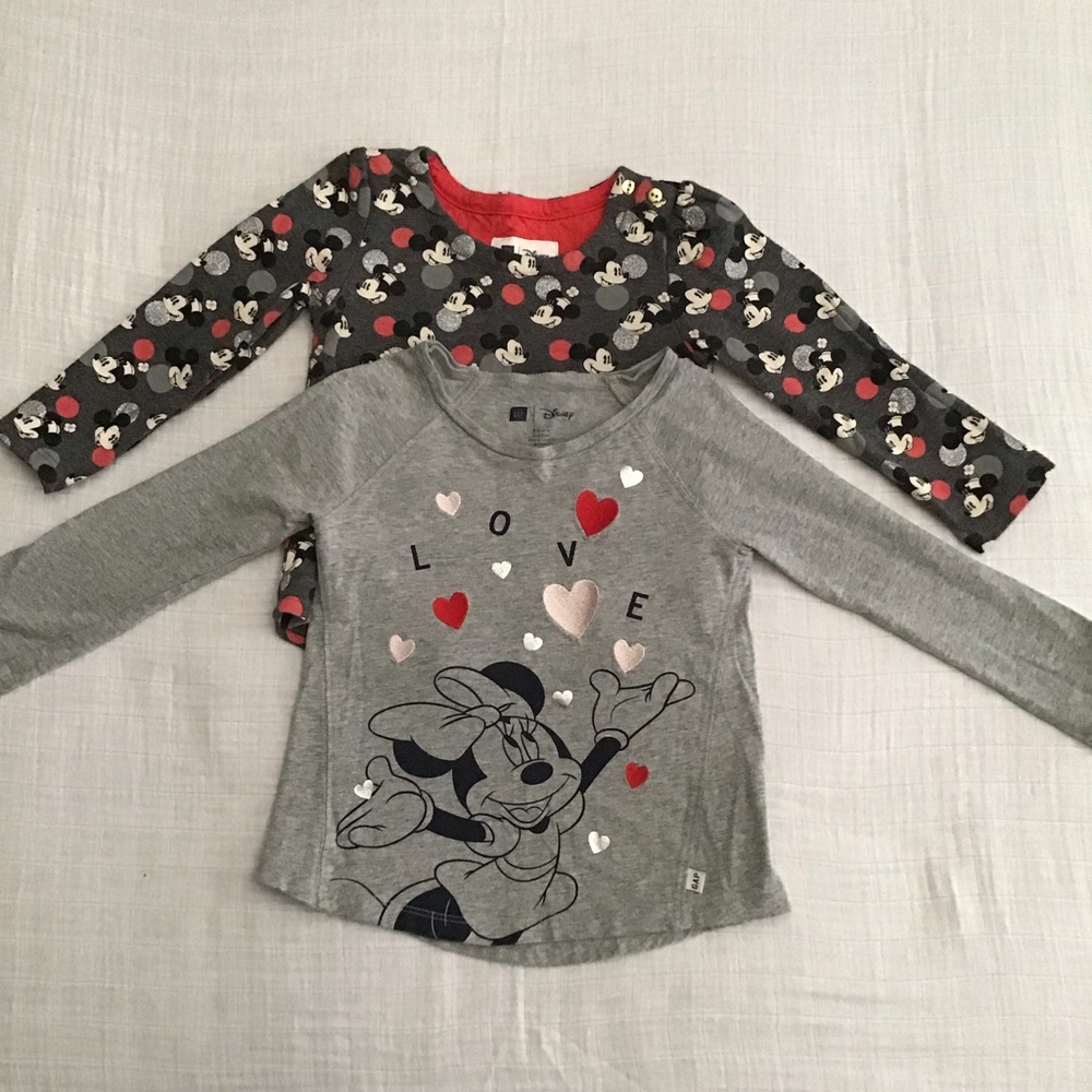 BabyGap Disney Tops, Mickey and Minnie, Size 3T